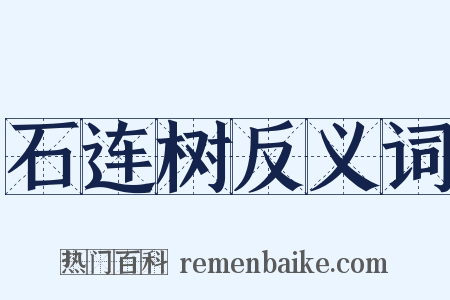 石连树反义词是什么意思的图片